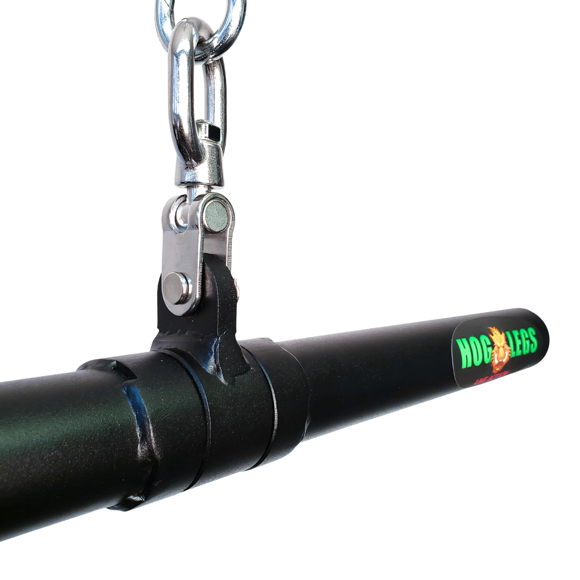 HOG LEGS Ham Hock 'Revolution' Fat Grip straight Curling Bar Gym Cable Attachment