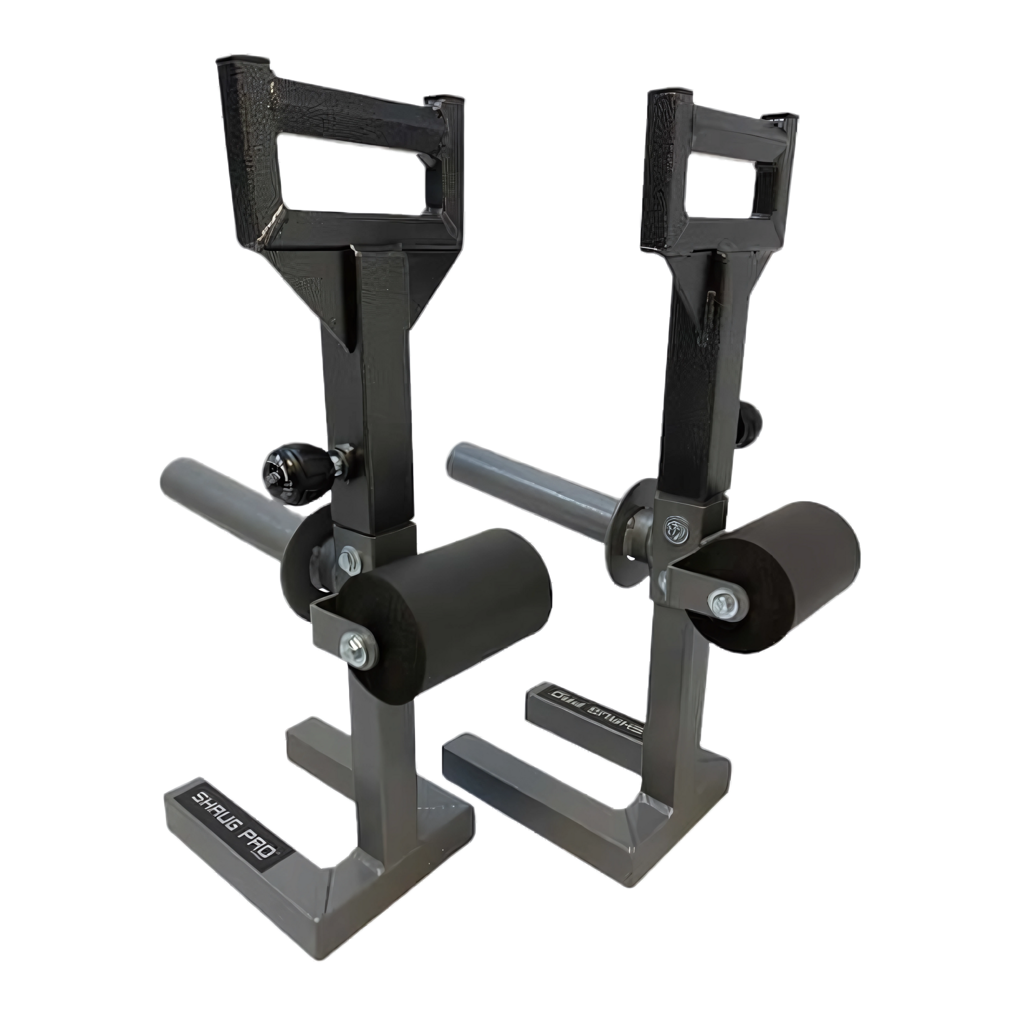 SHRUG PRO Freestanding Hex Bars Trap Bar Barbell Shrug Alternative - With Rollers