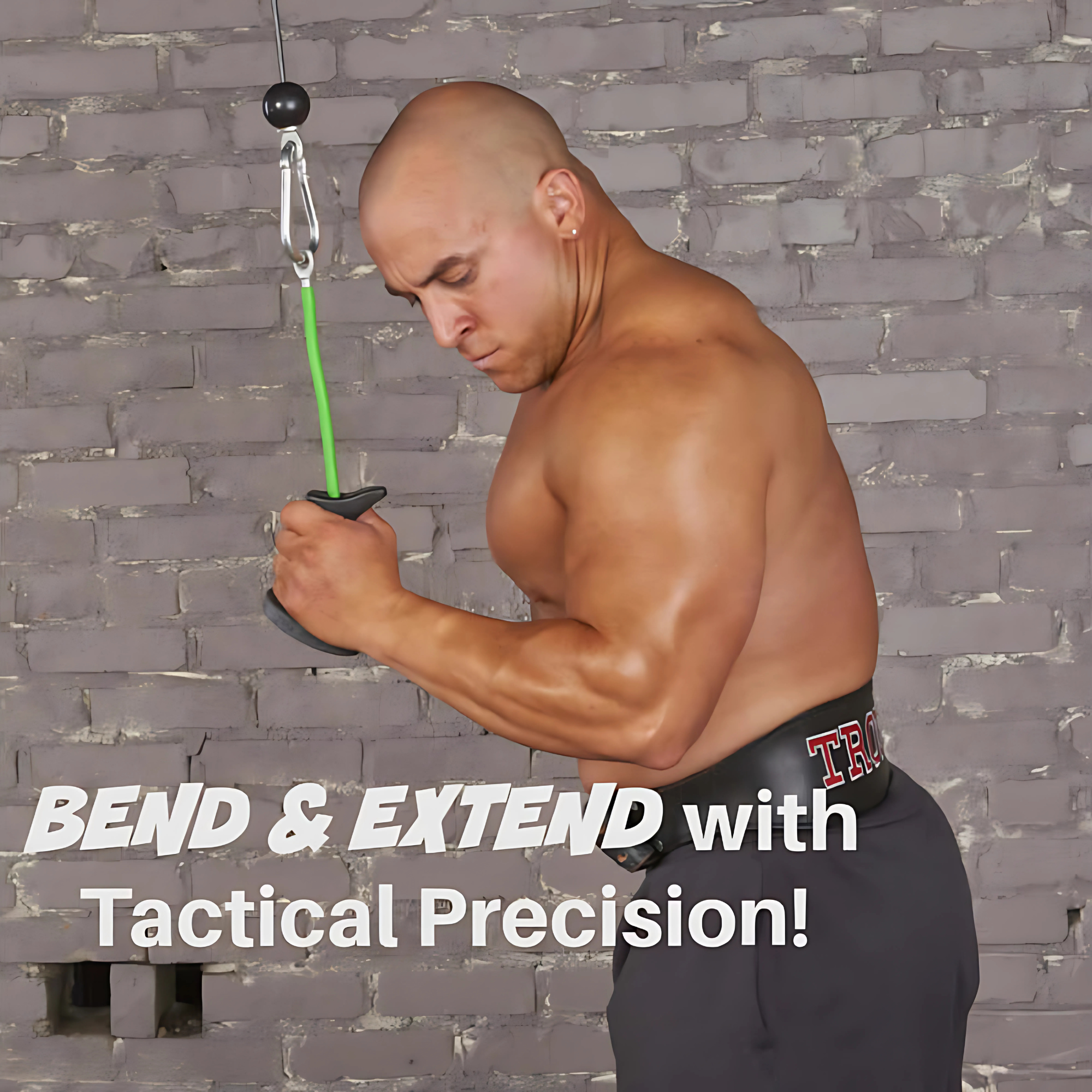 TACTI - TRICEPS 'Single' Tricep Attachment for Cable Machine