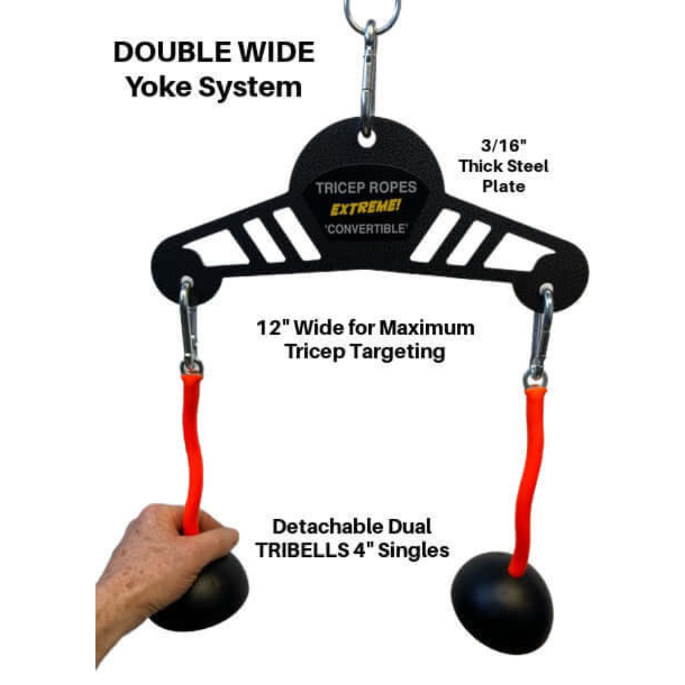 TRIBELLS 'Double Wide' the way better Tricep Rope Workout!