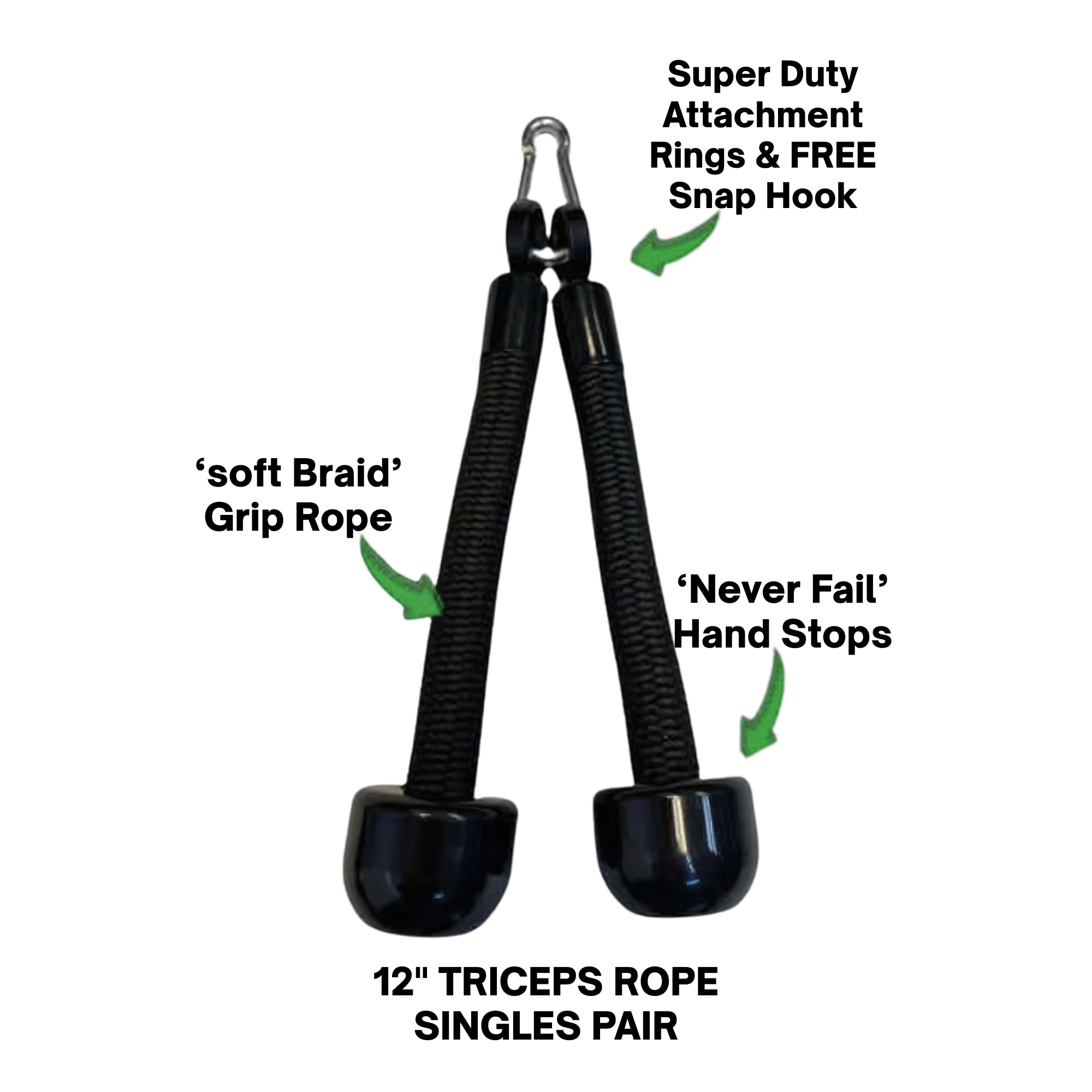 TRICEPS ROPE EXTREME 'Singles' Triceps Cable Workouts ropes