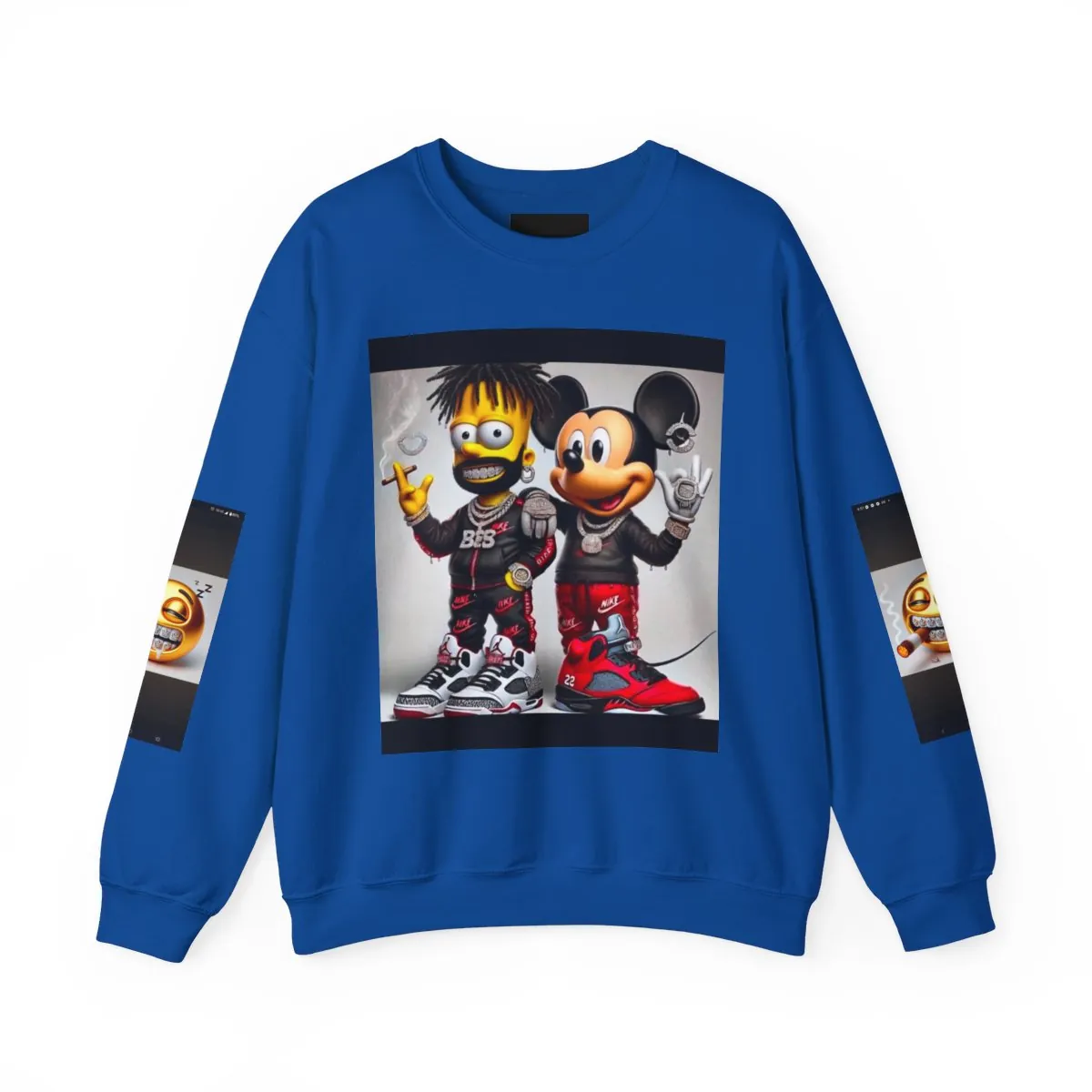Graphic Sweatshirt — Cartoon Duo Streetwear Crewneck