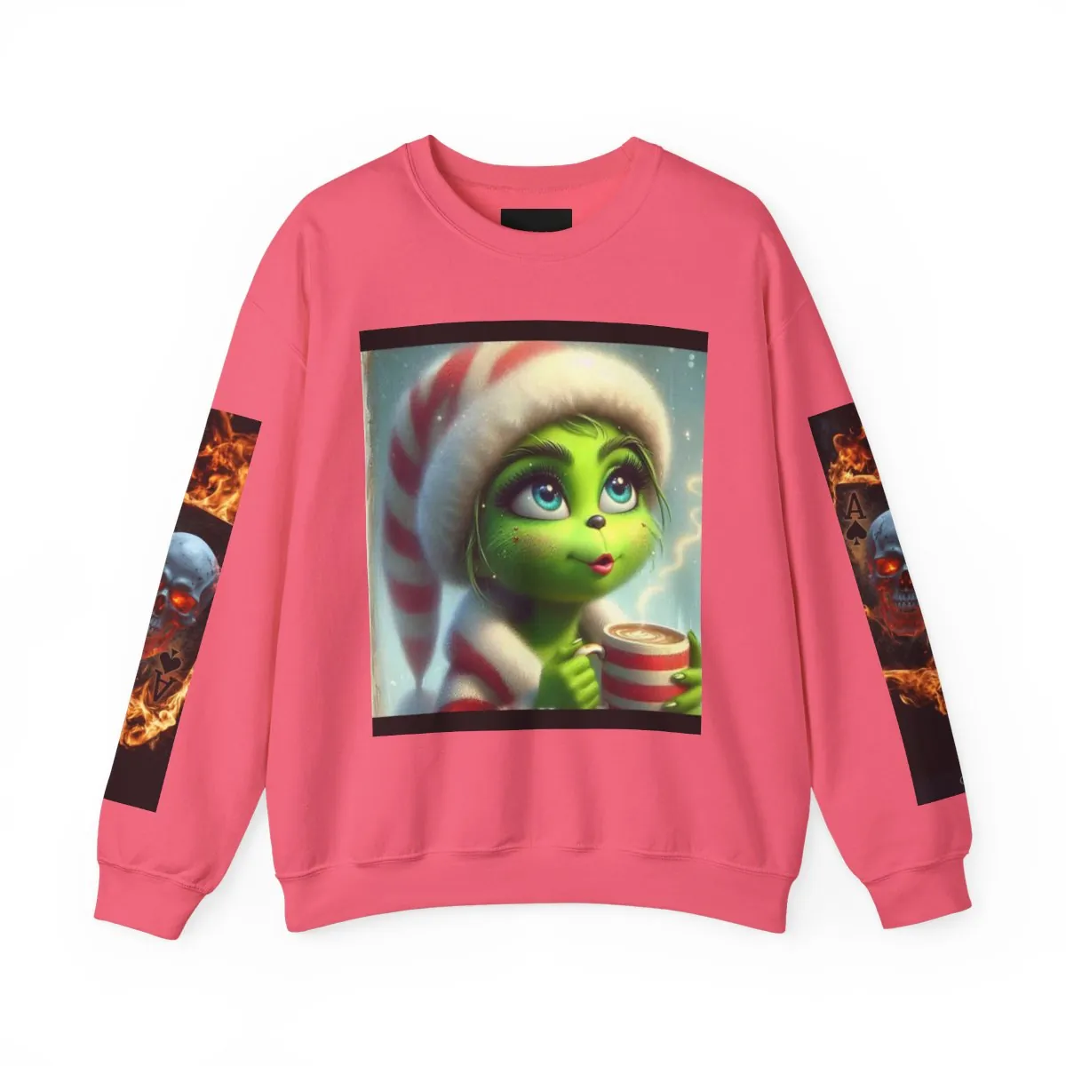 Grinch Couple Christmas Crewneck Sweatshirt – Holiday Green Character Design