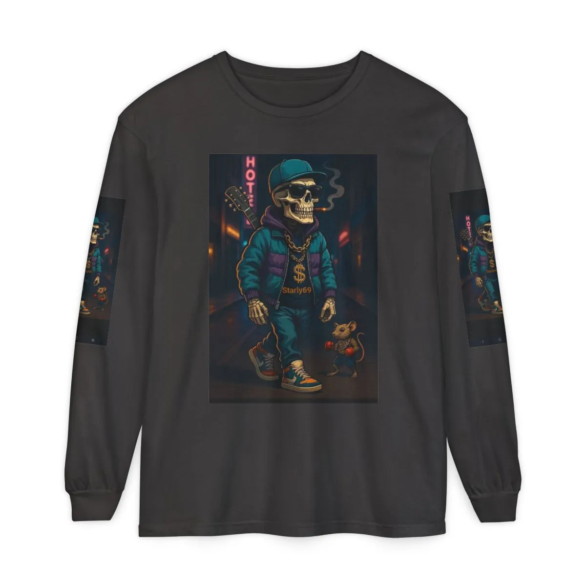 Unisex Garment-dyed Long Sleeve T-Shirt