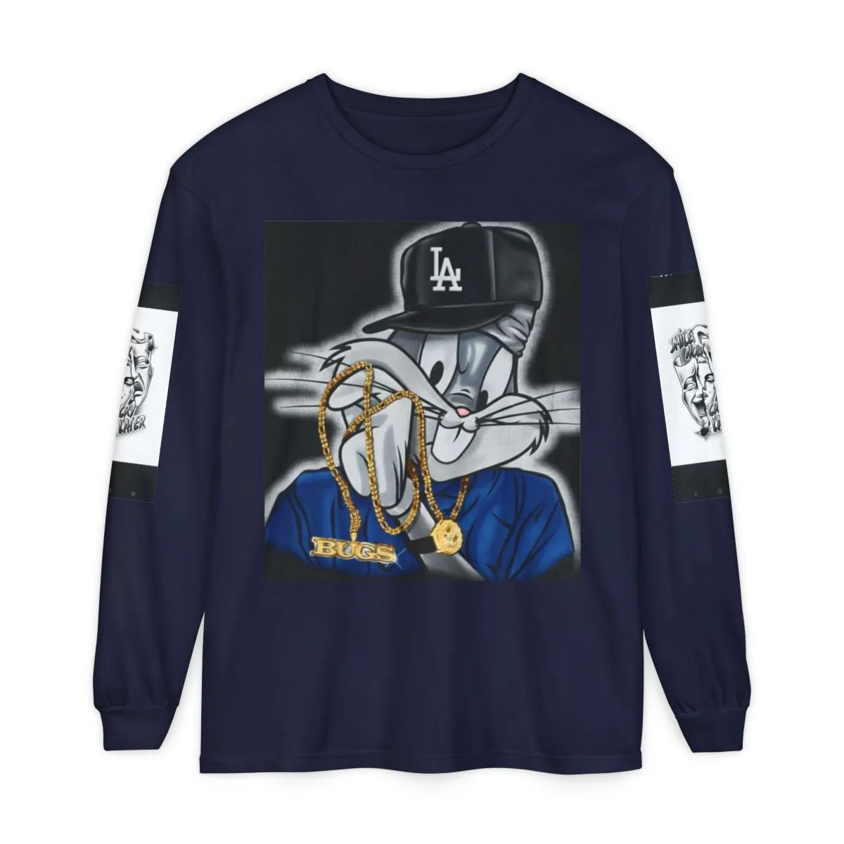 Streetwear Bunny Long Sleeve Shirt — LA Lowrider Graphic