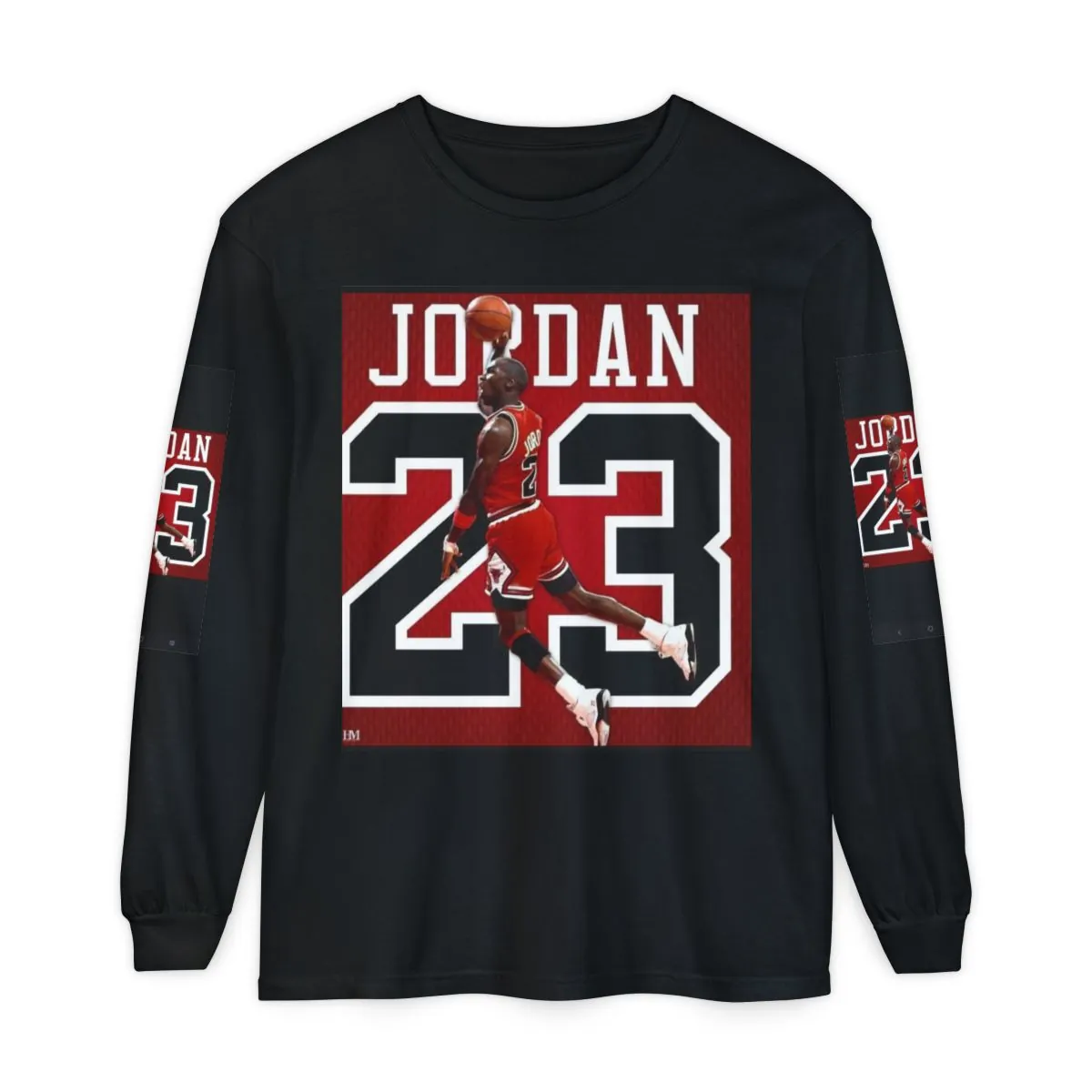 23 Retro Basketball Player Long Sleeve Tee