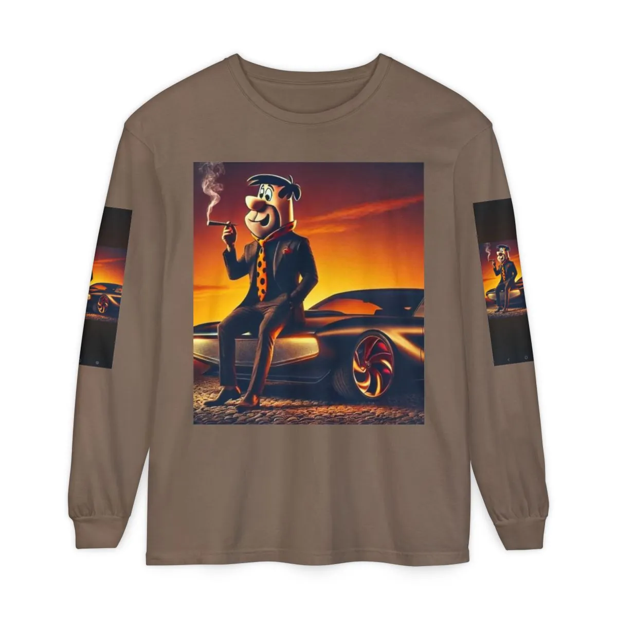 Vintage Cartoon Racer Long Sleeve T-Shirt