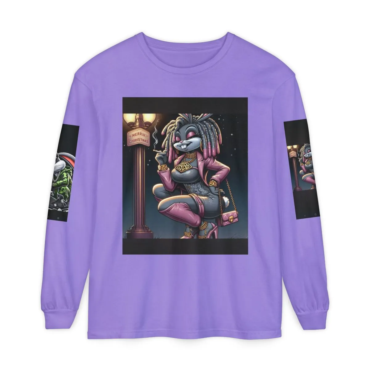 Street Art Long Sleeve Tee — Urban Character Graphic Shirt