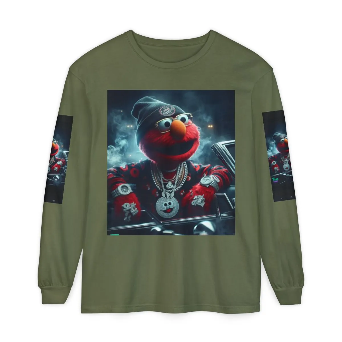 Elmo Streetwear Long Sleeve Tee — Graphic Urban Character Design