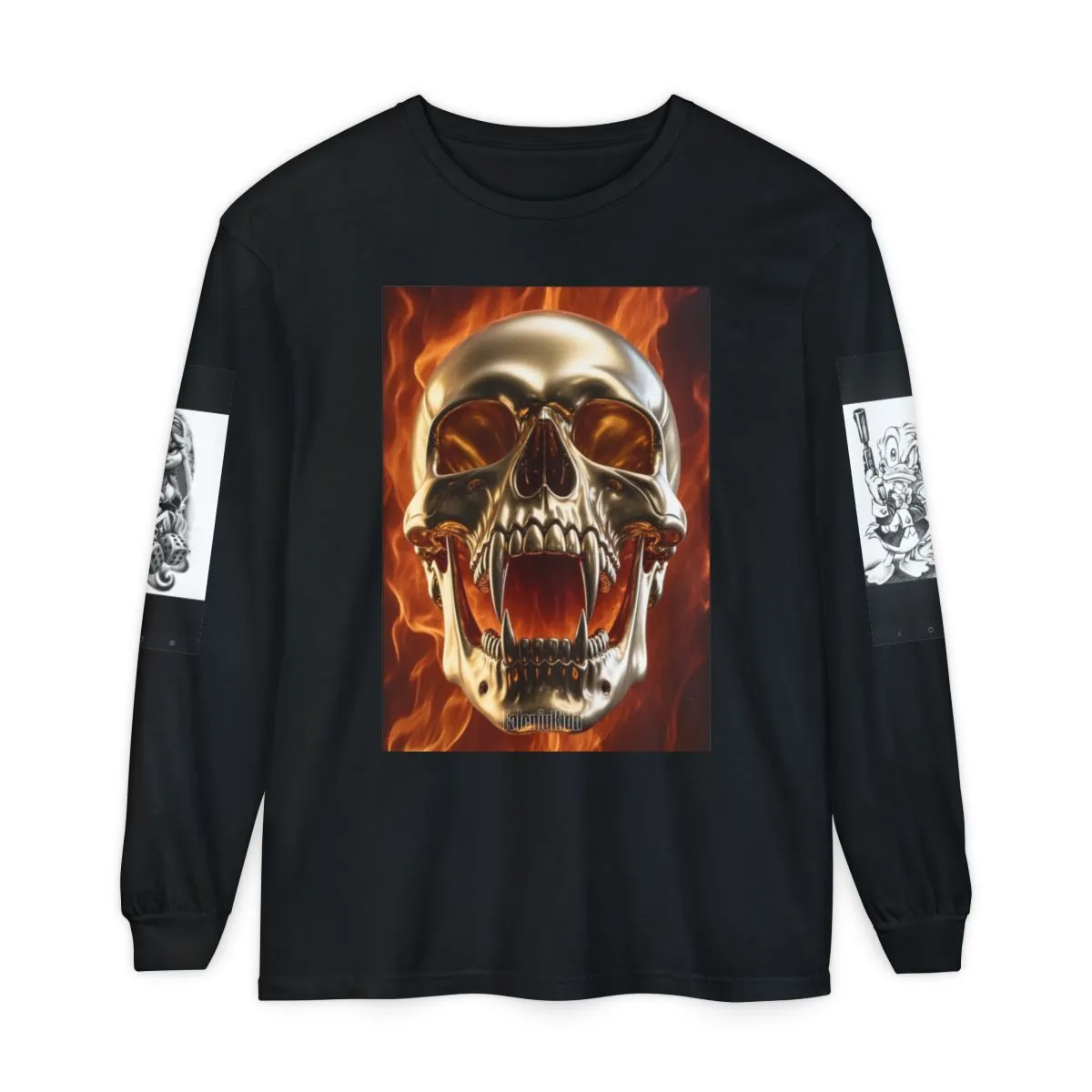 Skull & Compton Pig Graphic Long Sleeve Tee