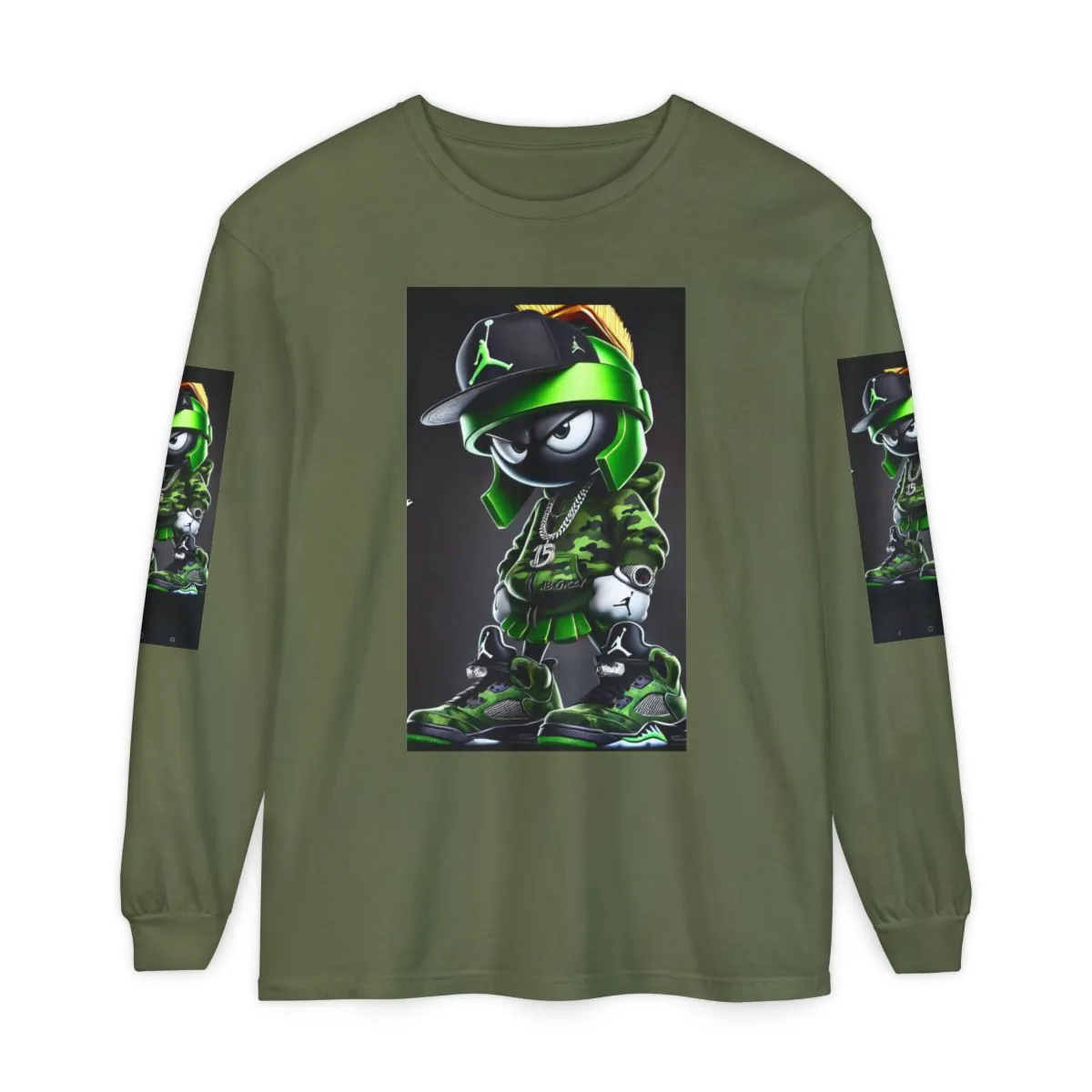 Unisex Garment-dyed Long Sleeve T-Shirt