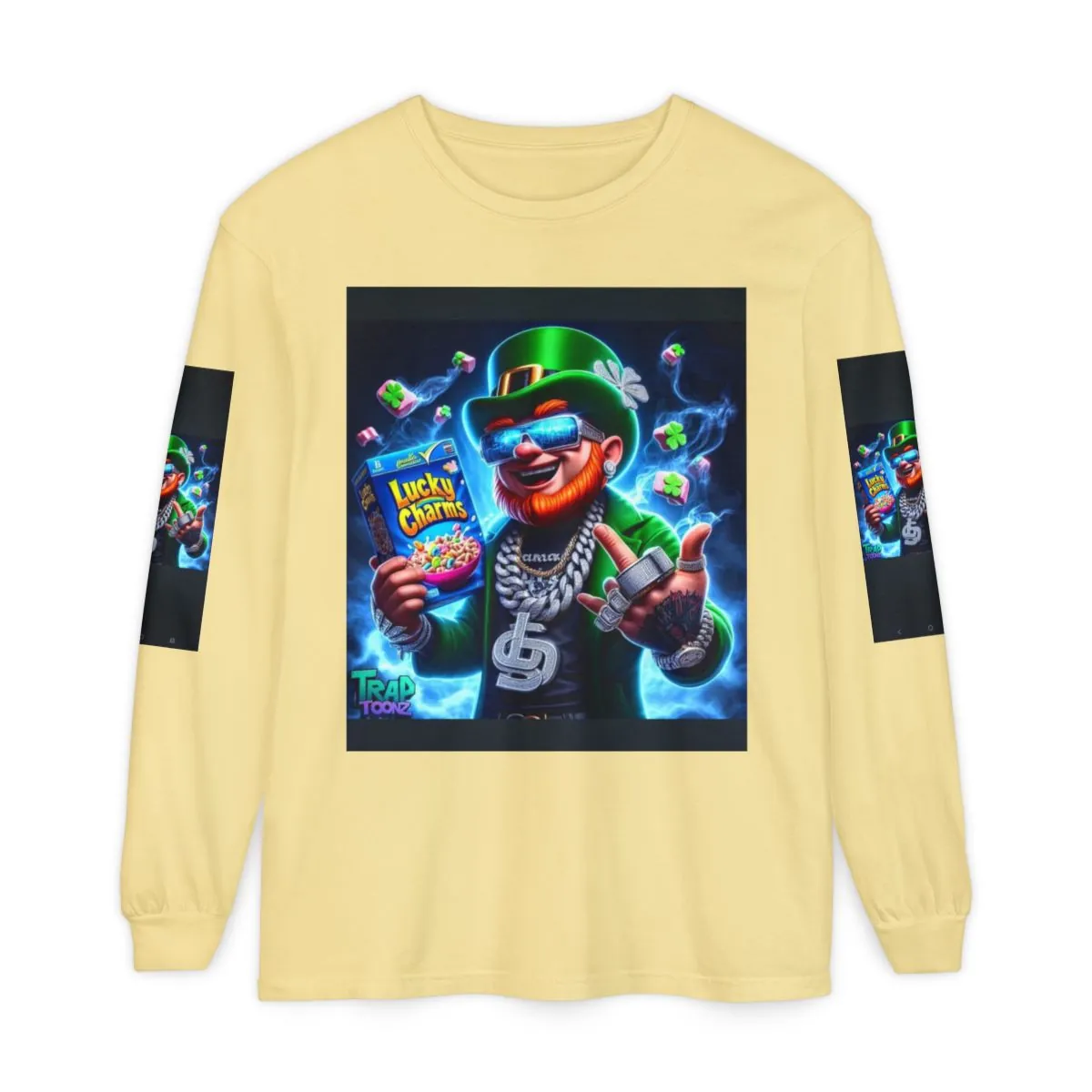 Graphic Long Sleeve T-Shirt — Lucky Charm Streetwear Design