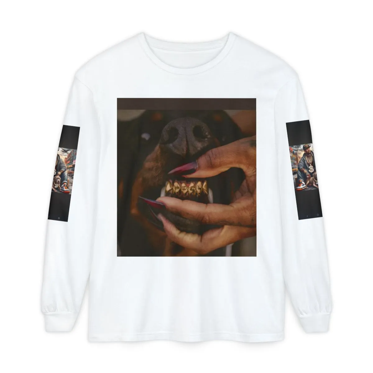 Rottweiler Grin Long Sleeve Tee