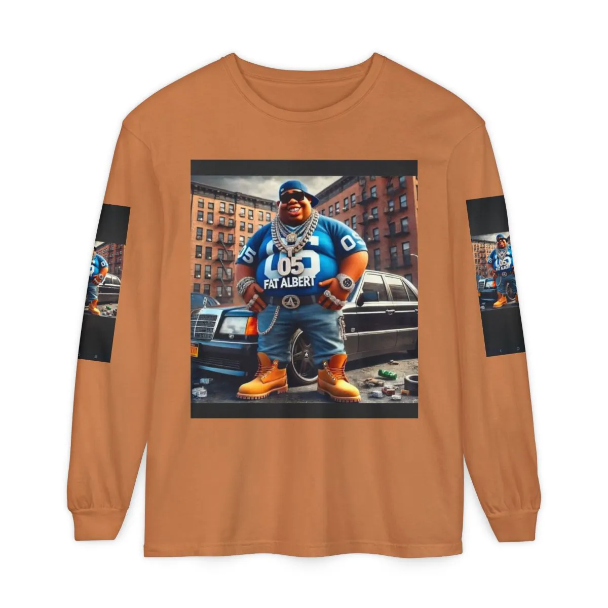 Fat Albert Vintage Graphic Long Sleeve Shirt