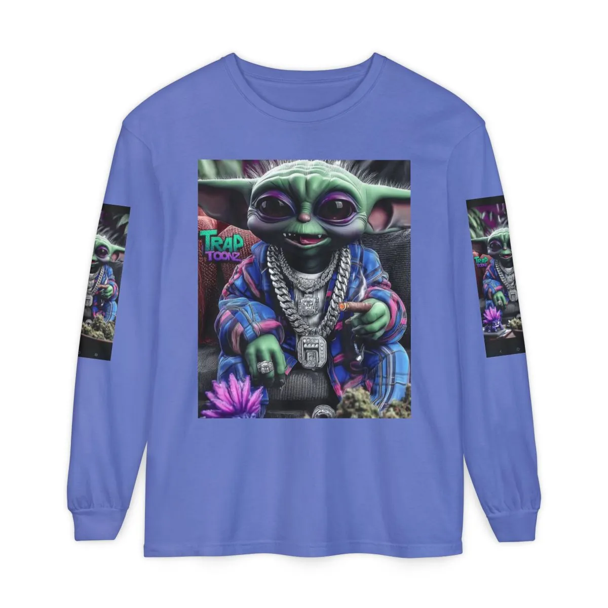 Baby Yoda Weed King Long Sleeve Tee