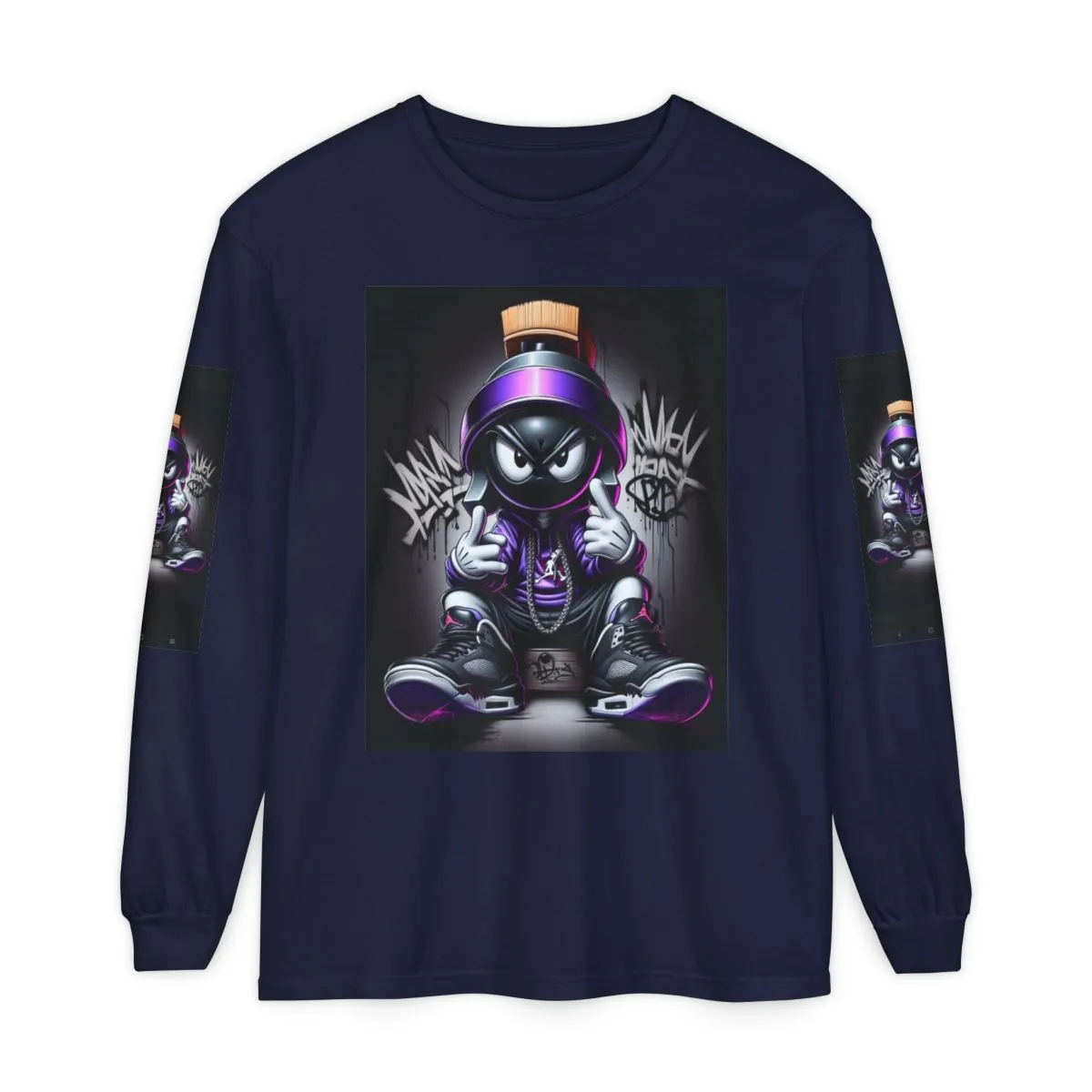Graffiti Sneaker Long Sleeve Tee