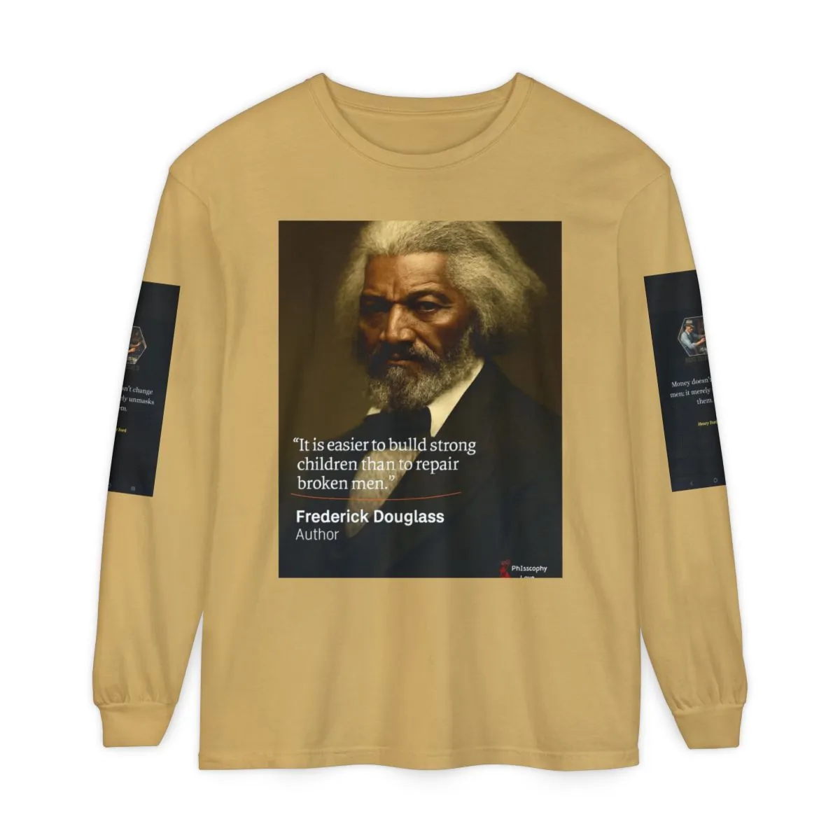 Frederick Douglass Quote Long Sleeve Tee