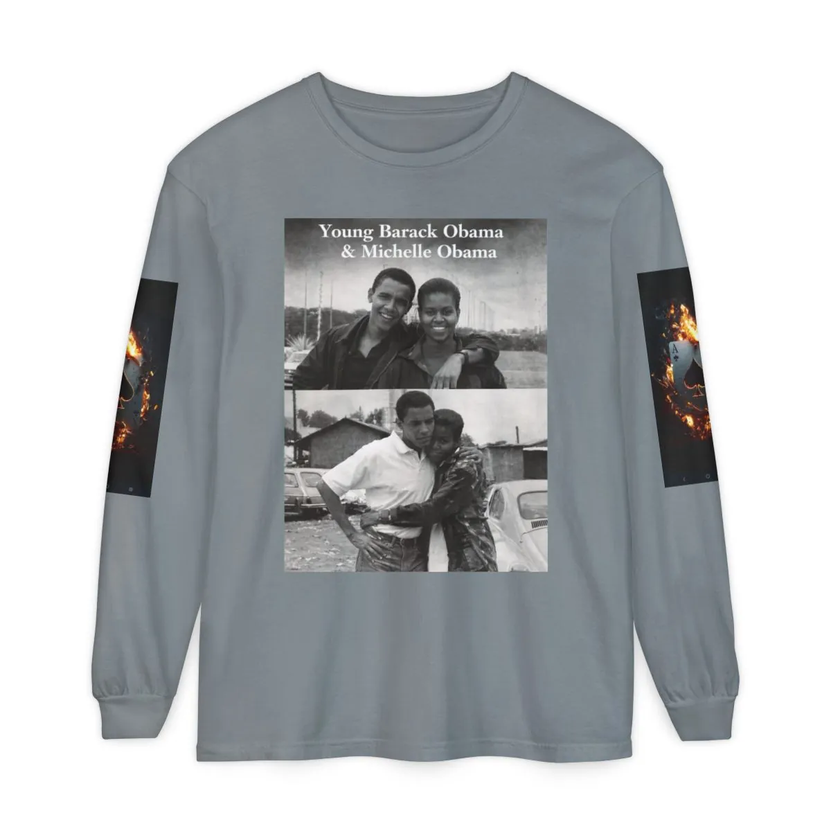 Inspiring Obama & Morgan Freeman Quote Long Sleeve Tee