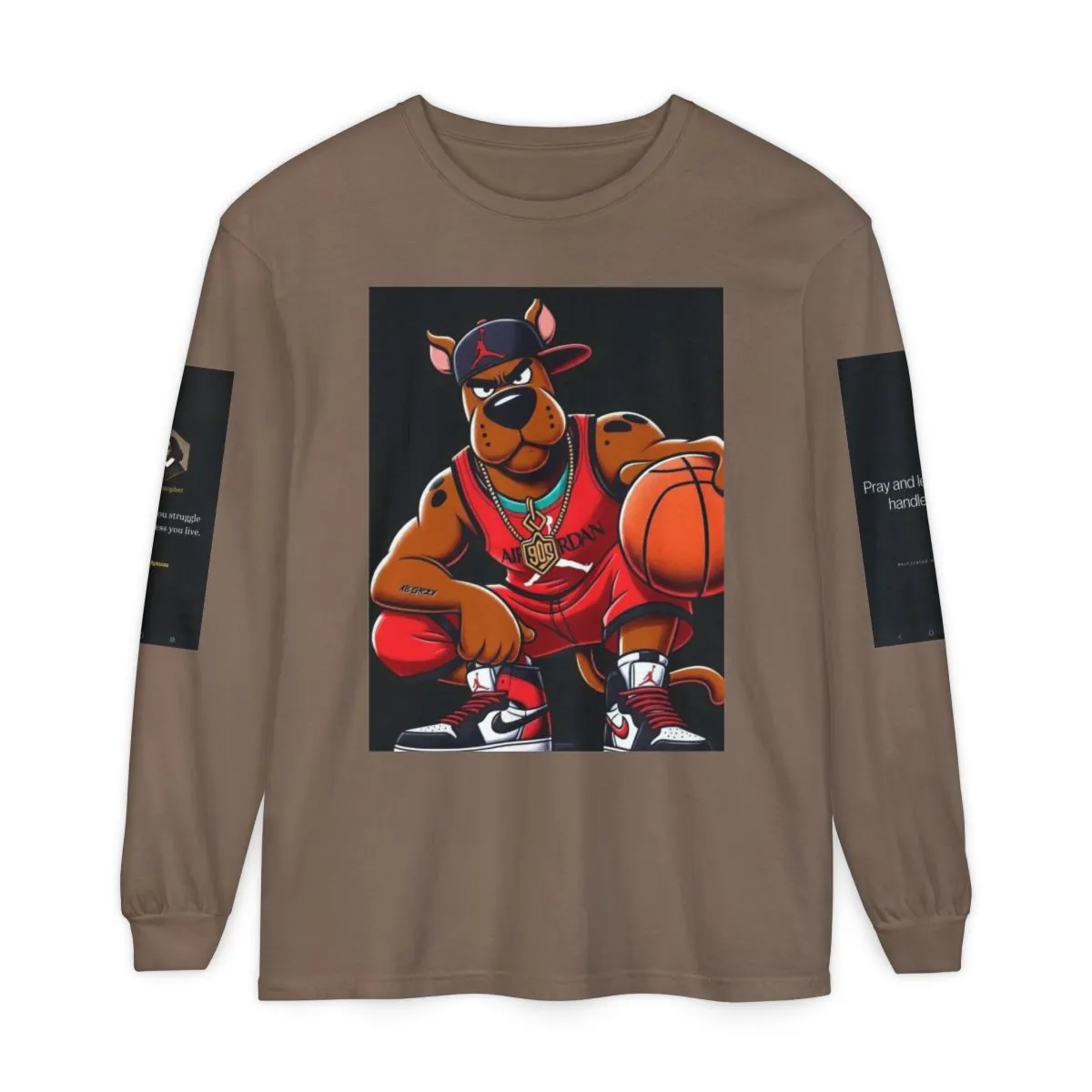 Basketball Scooby Long Sleeve Tee