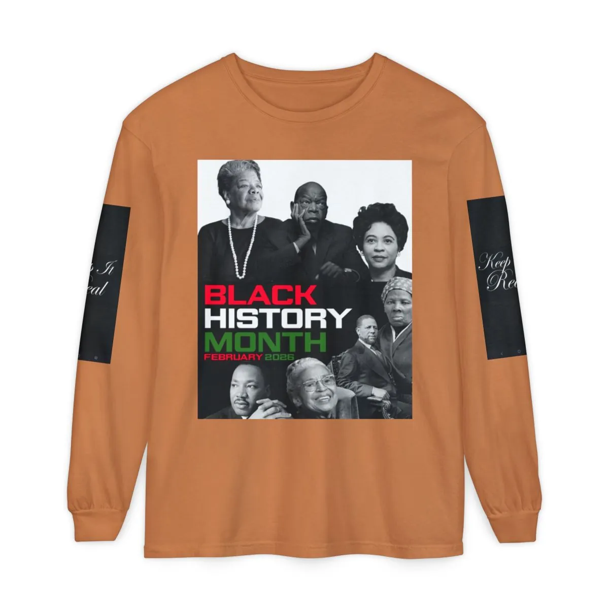 Black History Month Long Sleeve T-Shirt — 2026 Tribute Graphic