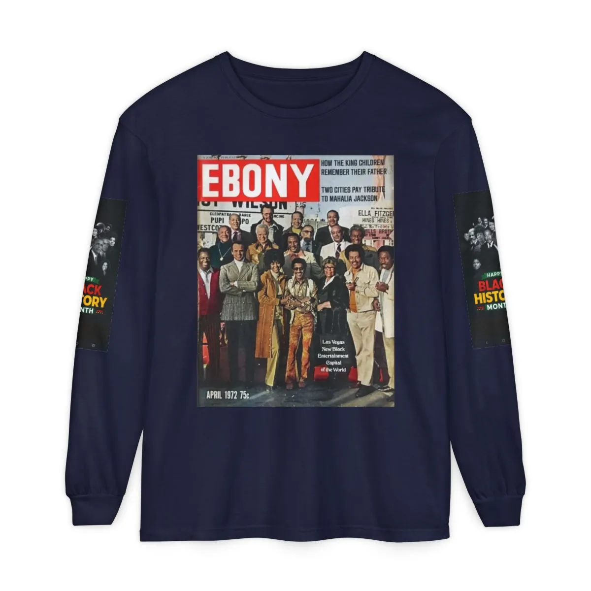 Ebony Magazine Cover Long Sleeve Tee