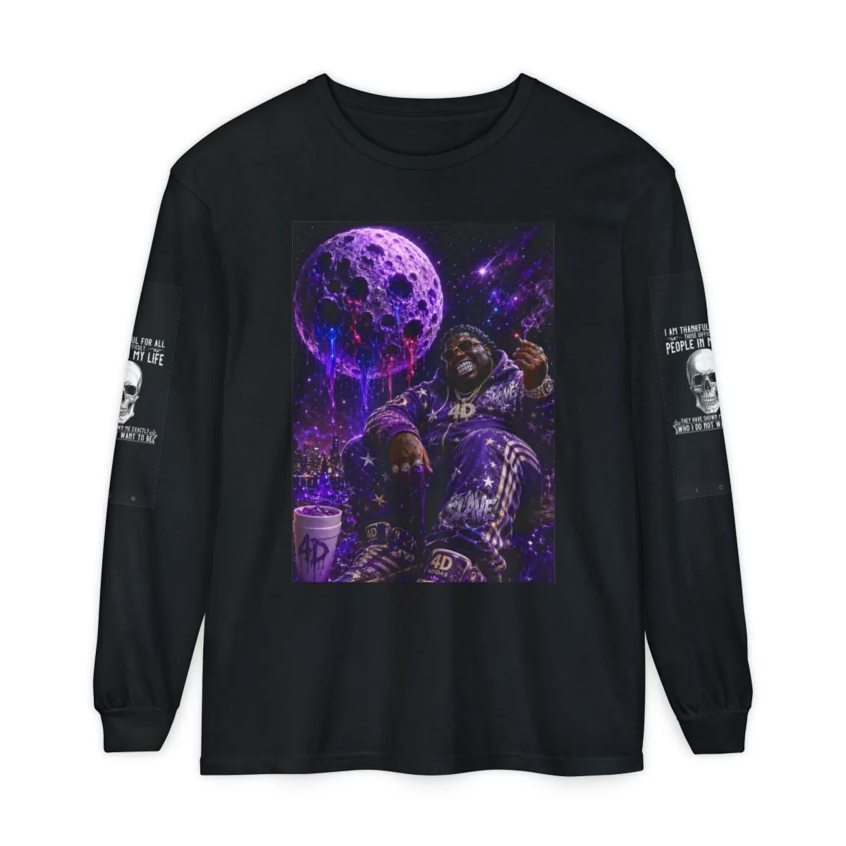 Psychedelic Space Rap Long Sleeve Tee