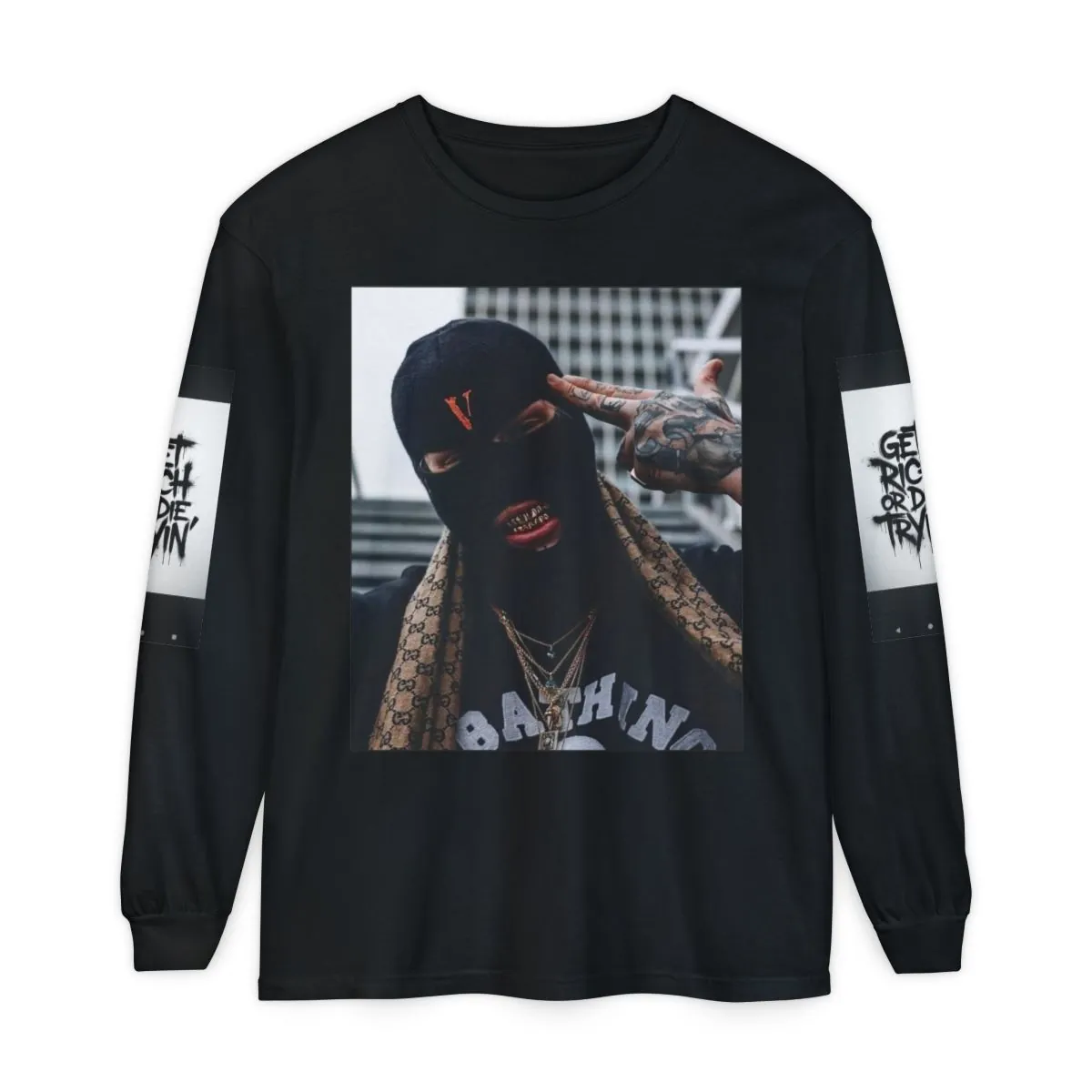 Trust No One Long Sleeve Tee — Streetwear Graphic Top