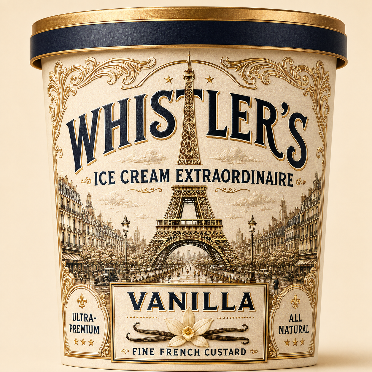 Whistler's vanilla French custard pint