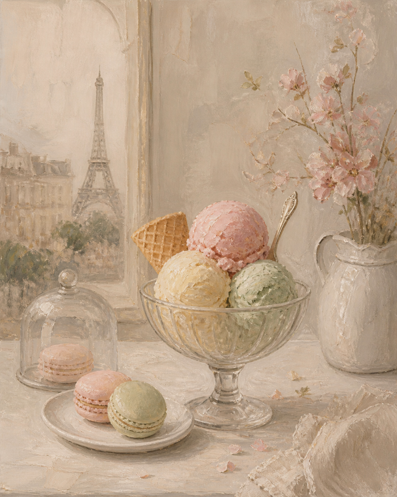 Whistler's Paris-inspired ice cream artwork