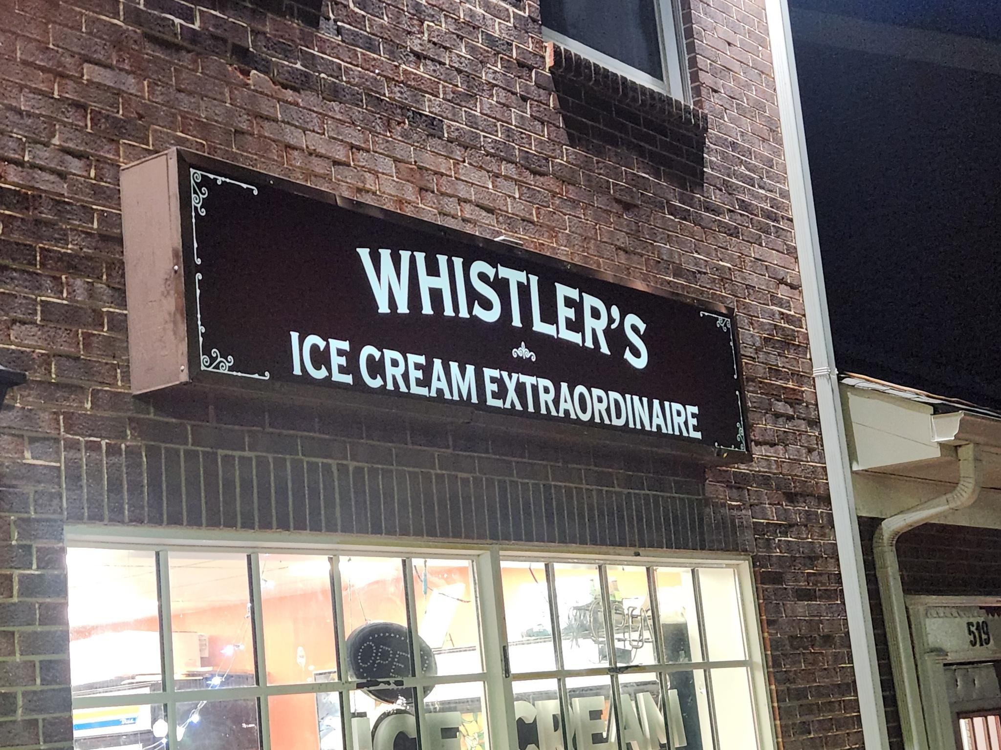 Whistler's Ice Cream Extraordinaire storefront in Vienna