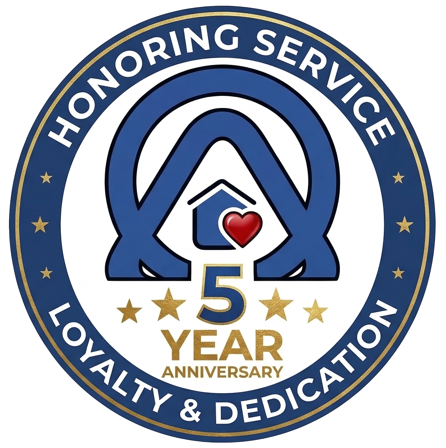 OPA Home Care five-year service badge
