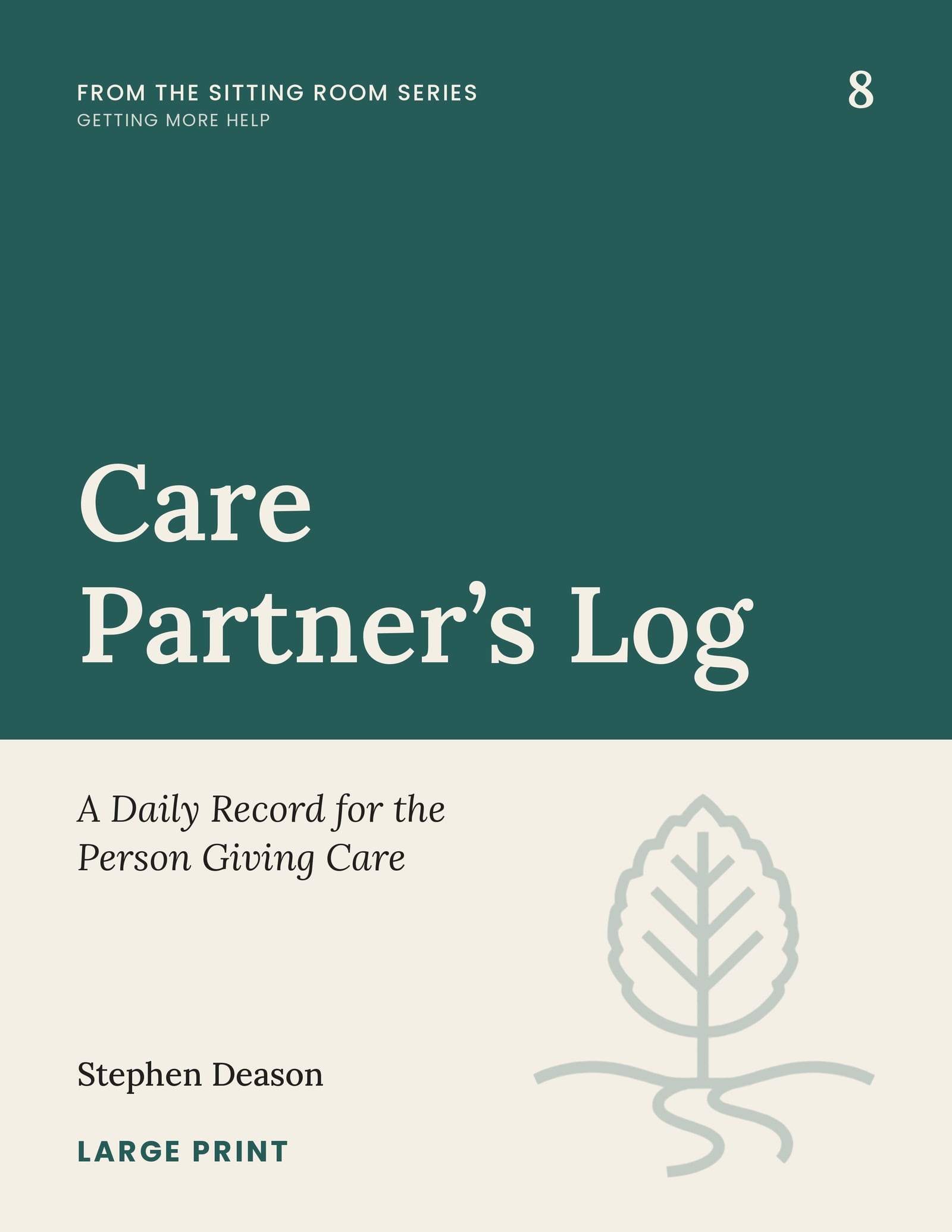 Cover of Care Partner's Log from The Sitting Room Series
