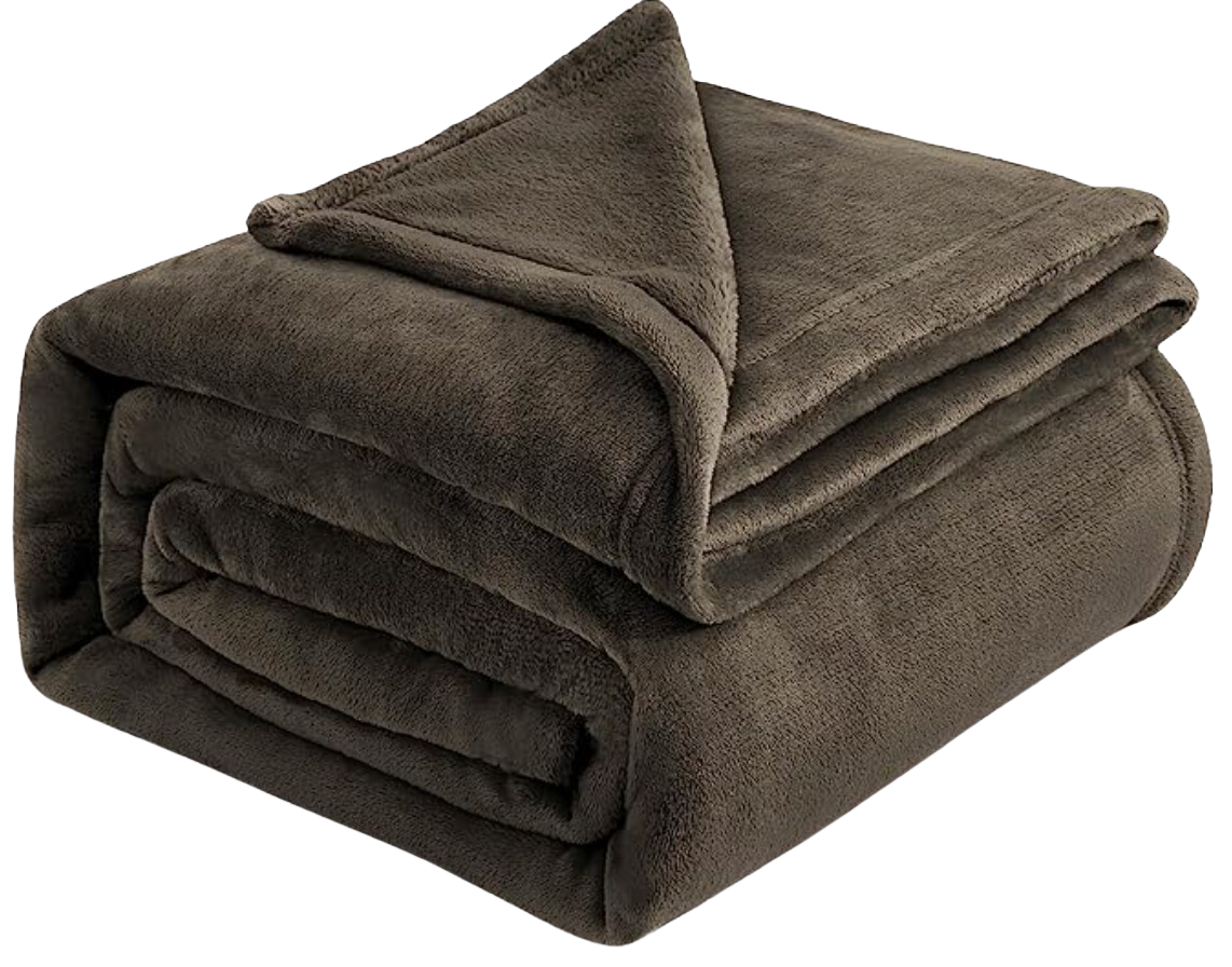 Brown fire retardant blanket from our care essentials collection