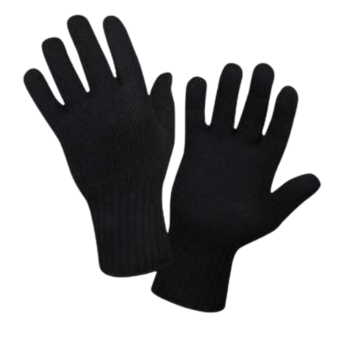 100% Wool Gloves (Black) view 3