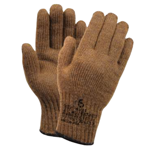 100% Wool Gloves (Coyote Brown) view 3