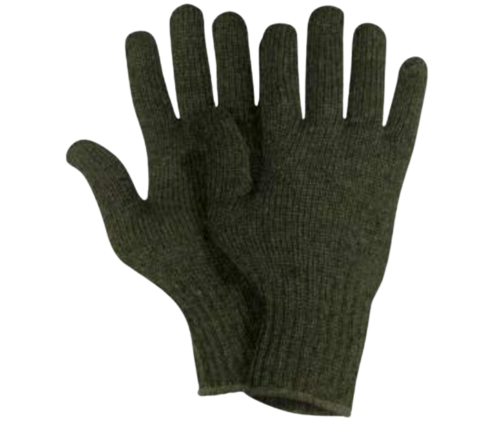 100% Wool Hat, Scarf & Glove Set (Olive Green) view 4