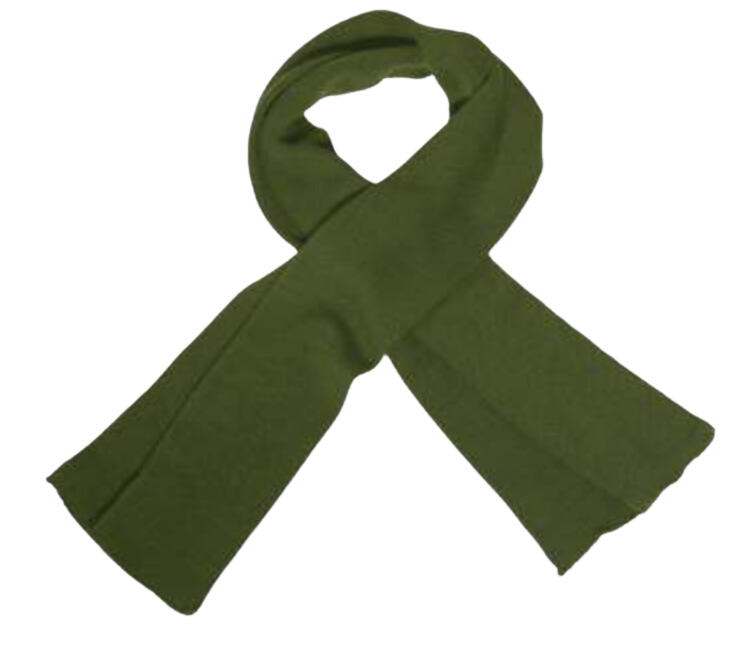100% Wool Hat, Scarf & Glove Set (Olive Green) view 2