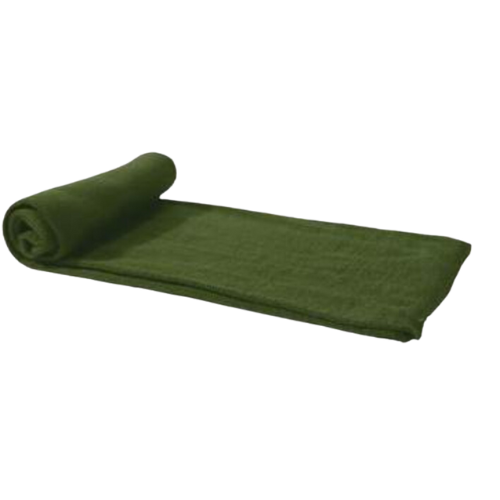 100% Wool Scarf (Olive Green) view 2