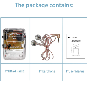 Clear Radio with Crystal Headphone, Powered by AAA Battery view 5