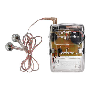 Clear Radio with Crystal Headphone, Powered by AAA Battery view 3
