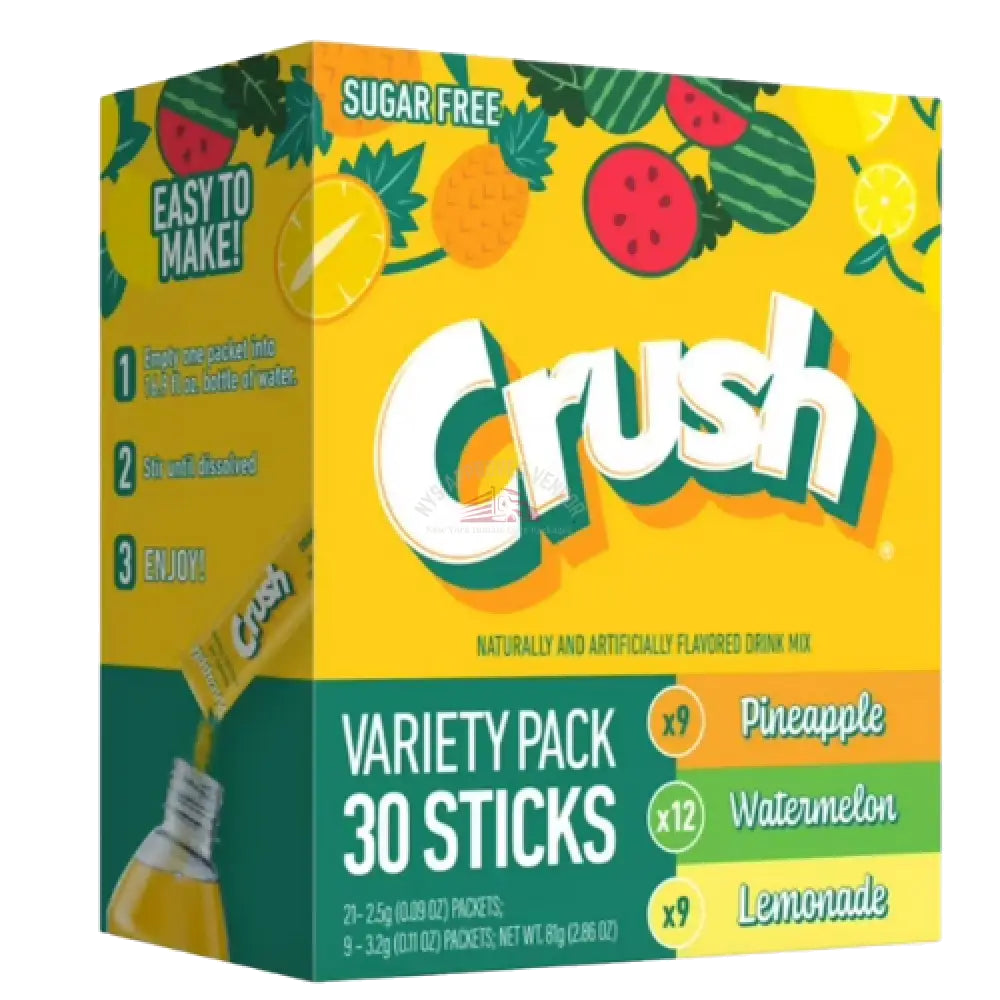 Crush Powdered Drink Mix Variety Pack 30ct Juice