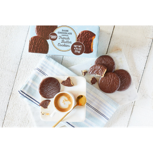 Dark Chocolate Dipped French Butter Cookies, 4.6oz view 2