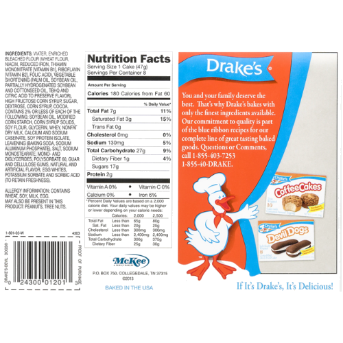 Drake's Devil Dogs - 8 Ct, 13.63oz view 2