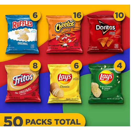 Frito-Lay Classic Mix Variety Pack Chips, 50pk view 2