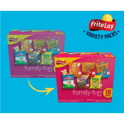 Frito-Lay Family Fun Mix Variety Pack Snack Chips, 18ct view 2