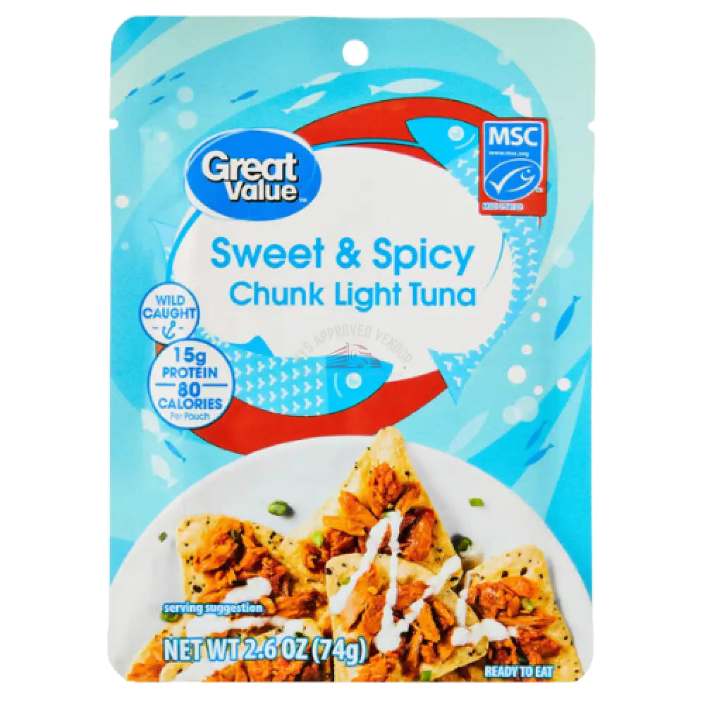 G-V Premium Sweet & Spicy Chunk Tuna 2.6oz Fish