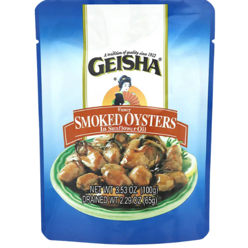 Geisha Smoked Oysters in Oil 3.53 oz. Fish