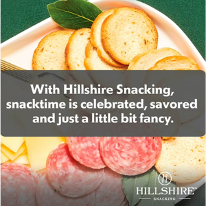 Hillshire Snacking Protein Genoa Salami, White Cheddar Cheese, Toasted Rounds Meat Snack Kit, 2.76 oz (Refrigerated) view 2