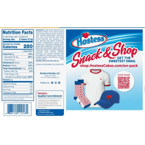 Hostess Banana Flavored Twinkies, Banana Flavored Filling ? 13.58oz, 10ct view 2