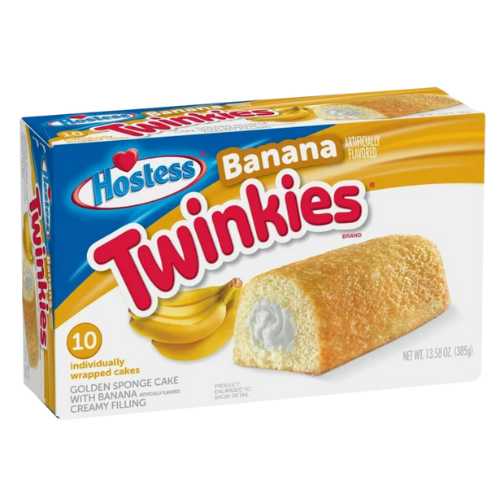 Hostess Banana Flavored Twinkies, Banana Flavored Filling ? 13.58oz, 10ct